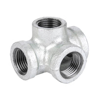 STZ Industries 3/4 in. FIP each X 3/4 in. D FIP 3/4 in. D FIP Galvanized Malleable Iron Side Out Tee