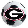 University of Georgia Red Soccer Ball Rug - 27in. Diameter