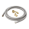 BK Products ProLine 3/8 in. FIP Sizes X 3/8 in. D FIP 60 in. Stainless Steel Dishwasher Supply Line