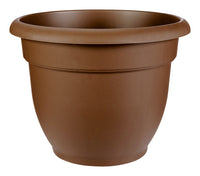 Bloem Chocolate Resin UV-Resistant Bell Ariana Planter 10.2 H x 12 Dia. in.