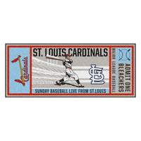 MLB - St. Louis Cardinals  Retro Collection Ticket Runner Rug - 30in. x 72in. - (1976)