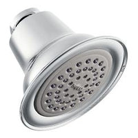 Chrome one-function 3-1/2" diameter spray head eco-performance showerhead