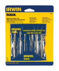 Irwin Hanson 13/32 in. High Speed Steel Bolt Extractor Set 7 in. 6 pc