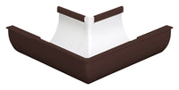 Plastmo Classic 4 in. W Brown Vinyl Half Round Outside Corner