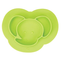 iDesign Lime Silicone Divided Placemat Plate