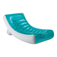 Intex Rockin' Blue/White Vinyl Adult Inflatable Lounge Pool Float 74 L x 20 H x 39 W in.