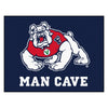 Fresno State Blue Man Cave Rug - 34 in. x 42.5 in.