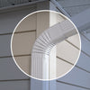 Amerimax 2 In. H X 3 In. W X 3 In. L White Aluminum B Gutter Elbow