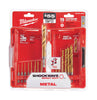 Milwaukee Shockwave Titanium Red Helix Drill Bit Set 15 pc