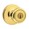 Kwikset Tylo Polished Brass Entry Knobs 1-3/4 in.