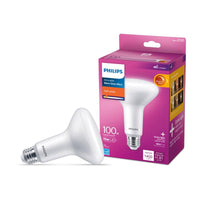 Philips BR30 E26 (Medium) LED Floodlight Bulb Soft White 100 Watt Equivalence 1 pk