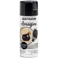 Rust-Oleum Imagine Smooth Chrome Black Spray Paint 10 oz (Pack of 4)