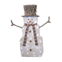 Celebrations LED White Snowman 3 ft. Yard Decor