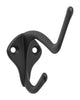 National Hardware Oil Rubbed Bronze Black Zinc 3 in. L Coat/Hat Hook 1 pk