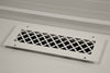 Steelcrest Designer 14 X 4 Wall /Ceiling White Return Vent Cover, With Face Mounting Screw Holes, No Damper