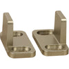 National Hardware Brushed Gold Aluminum Double Floor Guide 1 pc