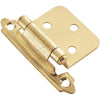 Hickory Hardware P144-3 2.630" X 1.936" Polished Brass Surface Self-Closing Flush Hinges 2 Count