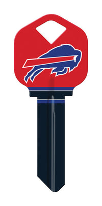 Hillman Buffalo Bills Painted Key House/Office Universal Key Blank Single sided (Pack of 6)