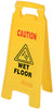 Rubbermaid English Yellow Caution Easel Floor Sign 25 in. H X 11 in. W