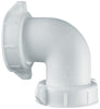 PlumbCraft 1-1/2 in. Slip in. Plastic 90 Degree Elbow 1 pk