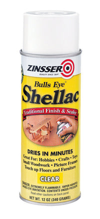 Zinsser Bulls Eye Clear Shellac Finish and Sealer 12 oz.