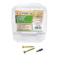 Grip-Rite PrimeGuard Plus No. 8  S X 1-5/8 in. L Star Flat Head Deck Screws 5 lb (Pack of 4)