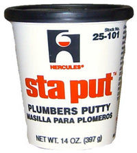 Hercules Sta Put White Plumbers Putty 14 oz