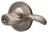 Schlage Seville Satin Nickel Keyed Entry Lever 1-3/4 in.