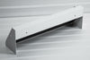 Steelcrest Designer 15-Inch White Baseboard Vent With Air-Volume Damper & Concealed Mounting Holes