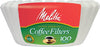 Melitta 8-12 cups White Basket Coffee Filter 100 pk