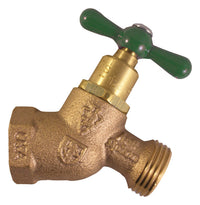 Arrowhead Brass 3/4 in. FIP X 3/4 in. MHT Anti-Siphon Brass No-Kink Hose Bibb