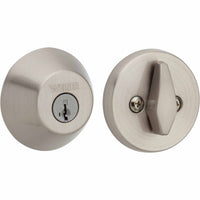 GD9471 15 K4 WS B 6LR2 1-Cyl Deadbolt - Satin Nickel