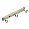 Moen Yorkshire Brushed Nickel 3-Hook Rack 10 in. L Zinc