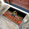 MLB - Miami Marlins Rubber Door Mat - 18in. x 30in.