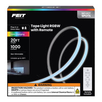 Feit 20 ft. L Color Changing Plug-In LED Tape Light 1 pk