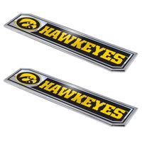 University of Iowa 2 Piece Heavy Duty Alumnium Truck Emblem Set