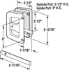 Prime-Line Plastic Outdoor Sliding Screen Door Latch/Pull