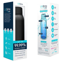 UVBrite 20.3 oz. Self-Cleaning Water Bottle Black