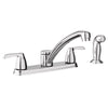 Moen Adler Two Handle Chrome Kitchen Faucet Side Sprayer Included