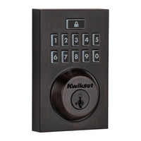 Kwikset SmartKey Venetian Bronze Metal Electronic Deadbolt