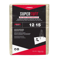 Trimaco SuperTuff 12 ft. W x 15 ft. L Canvas/Felt Drop Cloth 1 pk