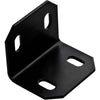 National Hardware 2-3/8 in. H X 3 in. W X 0.125 in. D Black Carbon Steel Inside/Outside Square Corne