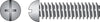 Hillman No. 1/4-20 X 4 in. L Combination Round Head Zinc-Plated Steel Machine Screws 100 pk