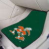 University of Miami Sebastian the Ibis Carpet Car Mat Set - 2 Pieces