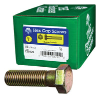 Hillman 7/8-9 in. D X 3 in. L Heat Treated Steel Hex Head Cap Screw 10 pk