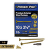 HILLMAN Power Pro No. 10 Ga. X 3-1/2 in. L Bronze Star Flat Head Premium Deck Screws 1 lb 59 pk