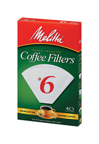 Melitta 10 cups White Cone Coffee Filter 40 pk