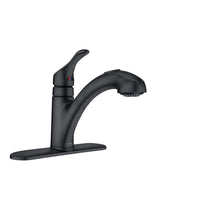 Moen Renzo One Handle Matte Black Pull-Out Kitchen Faucet