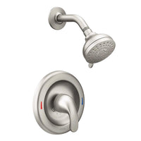 Moen Adler 1-Handle Brushed Nickel Tub and Shower Faucet