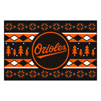 MLB - Baltimore Orioles Script Holiday Sweater Rug - 19in. x 30in.